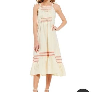 Free People Ivory Midi Dress New Small